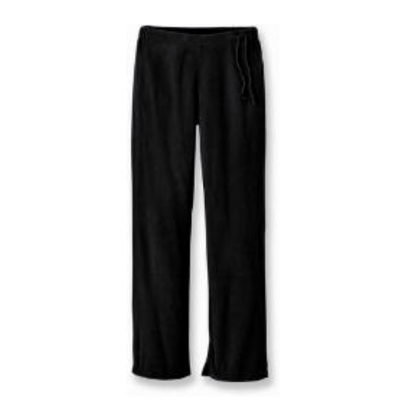 REI Pants & Jumpsuits Rei All Black Fleece Wide Leg Drawstring